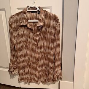 Essentials by Milano Zebra Print Blouse